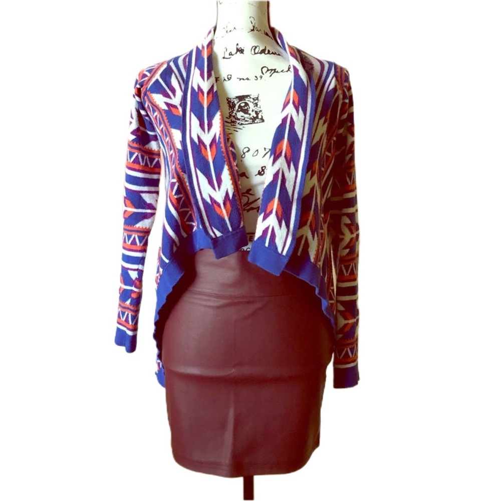 F21 Southwest Open Front Cardigan